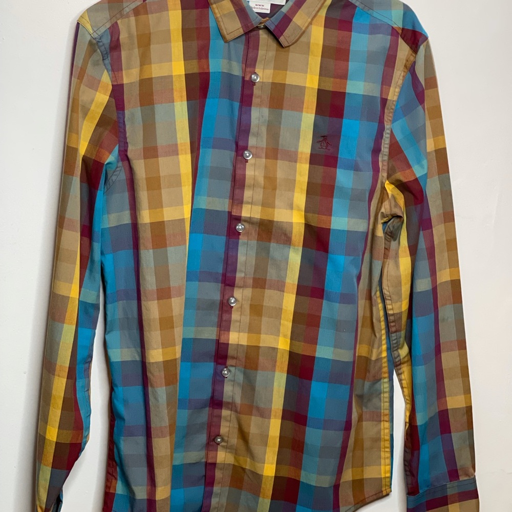 Penguin Men’s Button Down Shirt Size M - Picture 4 of 4